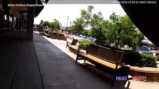 Body Cam Footage of Officer Tracking Down & Killing Mass Shooter at Allen Outlet Mall