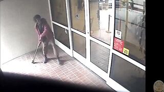 Homeless Gardener Assaults Medical Building with a Spiked Lawn Edger and Gets Dropped by LAPD
