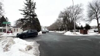 The cuffed woman tries to bolt and eats pavement HARD