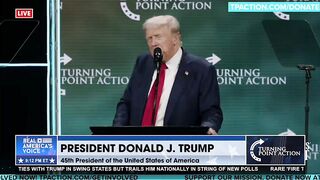 Resurfaced Trump clip on not needing to vote anymore after this election—framed as a threat to democracy.