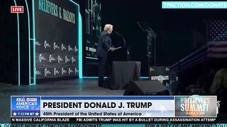 Resurfaced Trump clip on not needing to vote anymore after this election—framed as a threat to democracy.