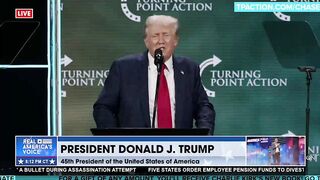 Resurfaced Trump clip on not needing to vote anymore after this election—framed as a threat to democracy.