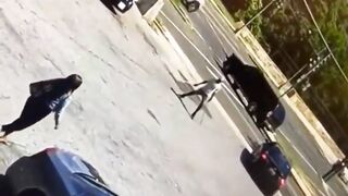 Dude was Threatening People with Samurai Swords then this Happened!