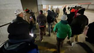 Anti-ICE rioters just BEAT an ICE supporter in Downtown Minneapolis with a flag pole, causing severe bIeeding