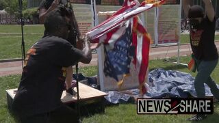 America gave these people everything, they Rip the Flag in Half on the 4th of July