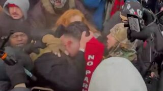 INSANE FOOTAGE: Radical left terrorists in Minnesota openly assault and batter Jake Lang on video.