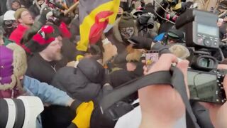 INSANE FOOTAGE: Radical left terrorists in Minnesota openly assault and batter Jake Lang on video.