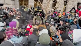 INSANE FOOTAGE: Radical left terrorists in Minnesota openly assault and batter Jake Lang on video.
