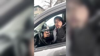 Hispanic man argues with Somali woman who refuses to move her car