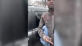 Hispanic man argues with Somali woman who refuses to move her car