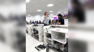Karen Loses Her Mind at Mexican Airport, Smashes Computers at Check-In Area