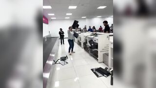 Karen Loses Her Mind at Mexican Airport, Smashes Computers at Check-In Area