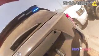 Bodycam Footage Shows Intense Police Shootout With Suspect Following a Pursuit!