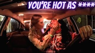 HOT PASSENGER Cant keep Her Hands off the Uber Driver (REAL)