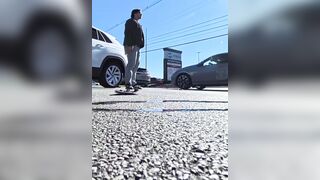 Man walks away from a brutal motorcycle crash and shows the full aftermath