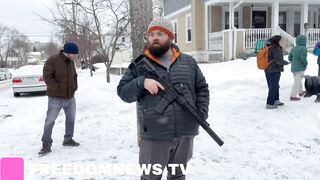 BREAKING: Leftists in Minneapolis are getting armed and standing guard against ICE