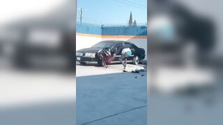Feisty Prostitute Beats Her Own Customer over Dispute in a Parking Lot