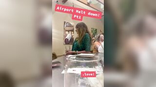 Crazy Woman at Airport Spits at Cops, Demands They Call Her Sexy