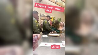 Crazy Woman at Airport Spits at Cops, Demands They Call Her Sexy