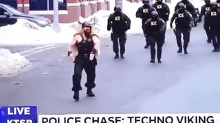 LOL: Ice Chases the Minnesota Techno Viking
