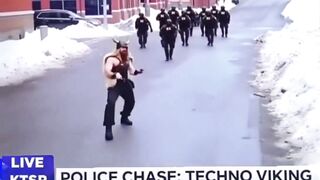 LOL: Ice Chases the Minnesota Techno Viking
