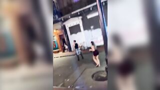 Dude Accidentally Discharges Gun after Pistol Whipping a Man During a Fight!