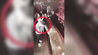 Man Choking to Death on Gum while his Wife Dances and does Shots at the Bar