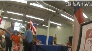 Woman Forcibly Removed by Democrat Gestapo for Questioning 2020 Election