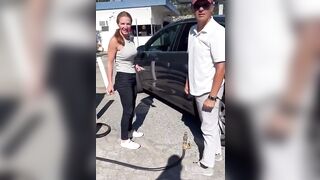 Propane in your Tire? Man helps a Girl and puts Propane in her Tires