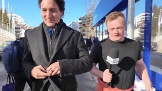 Trudeau LAUGHS when asked to apologise for death caused by authoritarian covide lockd