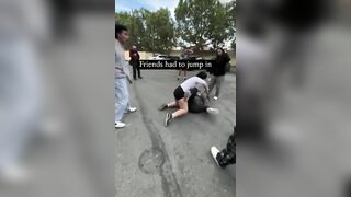 White Girl Kicking Ass until Friends Jump In...She still Keeps KIckin Ass