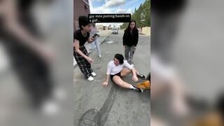 White Girl Kicking Ass until Friends Jump In...She still Keeps KIckin Ass