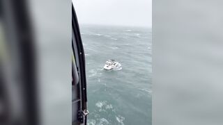 Helicopter Rescue and Boat are taken out for Good by Rogue Wave