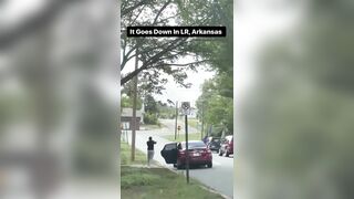Crazy Shootout in Little Rock Caught on Camera!