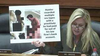 CIRCUS: Rep. MTG Drops Hunter Biden Photos With Prostitutes On The House Floor!