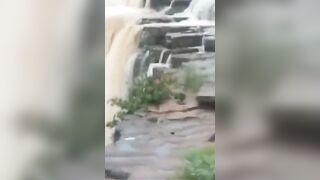 Girl Jumps into a Waterfall after Parents Restrict her iPhone Usage.