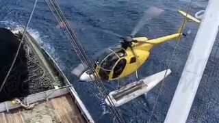 Helicopter Landing Goes Terribly Wrong!