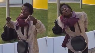 Man calls out a crackhead for saying she’s going to stab someone