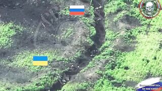 Intense Close Combat Between Ukrainian and Russian Troops in a Single Trench