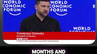 Zelensky still struggles with English.