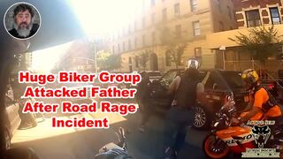 Father And GANG Bikers Get Into HUGE Road Rage Fight
