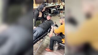 Couple getting Ink done wants a Threesome with the Tattoo Artist