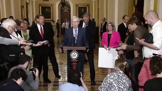 Senate Leader Mitch McConnel Freezes for 19 seconds (Stroke, Mind Control?)