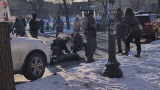 Seconds After Protester Was Shot In Minneapolis