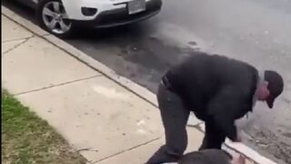 Pitbull gets a Beating after his Dog bit the Neighbors