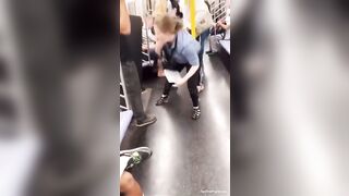 Annoying Woman on the Subway loses her Chipotle