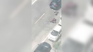 Brutal Video shows Husband Run Over his own Wife, Many Times