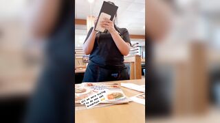 Waitress at iHop Nodding out While Taking Order....