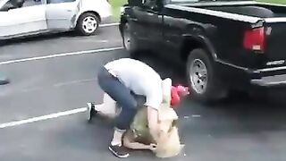 Girl in Pink Hair Holds her Own in Epic Girl Brawl