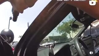 Moronic Female Cop Accidentally Shoots Through Pulled Over Car's Window